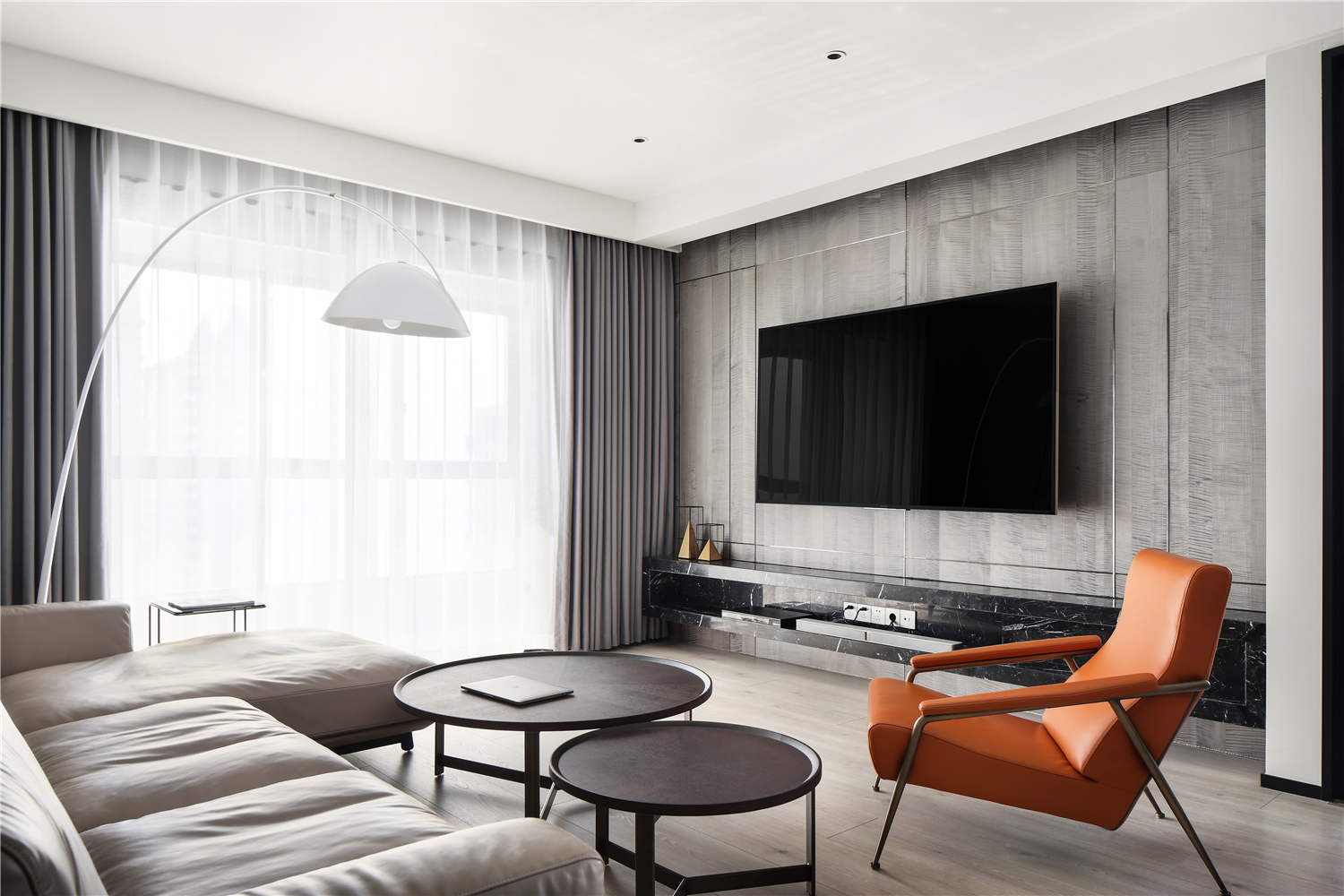 140㎡三居现代装修效果图